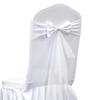 LIZIMI Polyester Stretch Chair Sashes Bands Organza Sash Bows Spandex Bows for Party Birthday Hotel Wedding Banquets Decoration (White 100 PCS) view 1