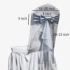 LIZIMI Polyester Stretch Chair Sashes Bands Organza Sash Bows Spandex Bows for Party Birthday Hotel Wedding Banquets Decoration (White 100 PCS) view 4