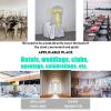 LIZIMI Polyester Stretch Chair Sashes Bands Organza Chair Sash Bows Spandex Bows for Party Birthday Hotel Wedding Banquets Decoration (Yellow 50 PCS) view 2