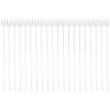 Xmas Plastic Trident Bouquet Picks, 80pcs White Flower Card Holders view 1