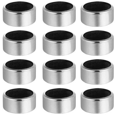 Cabilock Stainless Steel Wine Bottle Collar Drip Rings Leakproof Wine Drip Stop Device for Home Bar Party Use 12 Pieces