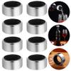 Cabilock Stainless Steel Wine Bottle Collar Drip Rings Leakproof Wine Drip Stop Device for Home Bar Party Use 12 Pieces view 2