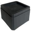 DuraCasa 3 Inch Bed Risers - Heavy-Duty Couch/Furniture Risers, Stackable, Fits Up to 5.5 Inch Bed Leg, Creates an Additional 3 Inches of Height or Storage! Table or Sofa Riser (4, 3 Inch Black) view 1