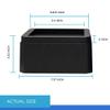 DuraCasa 3 Inch Bed Risers - Heavy-Duty Couch/Furniture Risers, Stackable, Fits Up to 5.5 Inch Bed Leg, Creates an Additional 3 Inches of Height or Storage! Table or Sofa Riser (4, 3 Inch Black) view 2