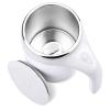 FOXNSK Automatic Magnetic Stirring Coffee Mug, Self Stirring Mug Magnetic Stirring Cup Rotating Home Office Travel Mixing Cup Suitable for Coffee/Milk/Tea/Hot Chocolat (White) view 1