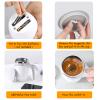 FOXNSK Automatic Magnetic Stirring Coffee Mug, Self Stirring Mug Magnetic Stirring Cup Rotating Home Office Travel Mixing Cup Suitable for Coffee/Milk/Tea/Hot Chocolat (White) view 3