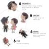 BESPORTBLE 2-Pack Couples Statue PVC Home Decor Figurines Wedding Decor Desktop for Valentine's Day Present view 3