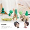 BESPORTBLE 2-Pack Couples Statue PVC Home Decor Figurines Wedding Decor Desktop for Valentine's Day Present view 4
