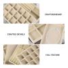 Hemobllo 4pcs Jewelry Drawer Storage Organizer Stackable Jewelry Display Case Soft Lining for Necklaces and Bracelets for Home Decor and Giving view 3