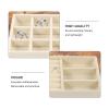 Hemobllo 4pcs Jewelry Drawer Storage Organizer Stackable Jewelry Display Case Soft Lining for Necklaces and Bracelets for Home Decor and Giving view 4