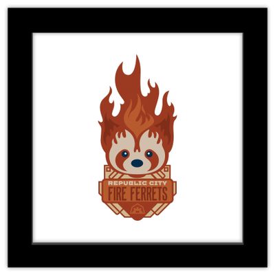 Trends International Gallery Pops Nickelodeon Avatar: The Legend of Korra - Republic City Fire Ferrets Wall Art Wall Poster, 12.00" x 12.00", Black Frame Version
