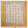 10x16 Flatweave Kilim Rugs for Living Room Thick 0.19" Floral Design Musterd Yellow Handmade Boho Easy Washable Floor Carpet Hand Block Printed Cotton Rugs for Indoor Outdoor Use Bedroom Hall Room view 3