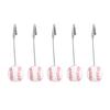 NUOBESTY Baseball Place Card Holders, Mini Baseball Base Table Number Holders Metal Note Clamps Photo Stands Message Clips for Sports Wedding Party Supplies 5pcs view 1