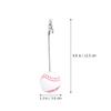 NUOBESTY Baseball Place Card Holders, Mini Baseball Base Table Number Holders Metal Note Clamps Photo Stands Message Clips for Sports Wedding Party Supplies 5pcs view 2