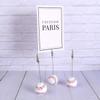 NUOBESTY Baseball Place Card Holders, Mini Baseball Base Table Number Holders Metal Note Clamps Photo Stands Message Clips for Sports Wedding Party Supplies 5pcs view 4