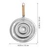 2 Pcs Stainless Steel Heat Diffuser for Gas and Electric Stove - Simmer Ring & Flame Reducer for Even Heat Distribution - Flame Guard Food Warmer Simmer Plate, Slow Cooking, Wooden Handle view 2