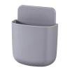 NA Kitchen Household Storage Rack TV air Conditioner Remote Control Storage Box Wall Mounted Hole Free Mobile Phone Storage Rack Grey view 1