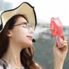 Grafken Mini Spray Small Fan Mini Rechargeable Student Dormitory Handheld USB Water Spray Small Portable Beauty Humidification (Color : Pink) view 3