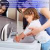 Automatic Soap Dispenser,300ml/10.2oz Touchless Soap Dispenser for Liquid,0.26S Quick Flows,Waterproof Base and Smart Sensor,for Kids Bathroom Kitchen Countertop,Silver view 2