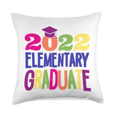 2022 Elementary School Graduate 5th Grade Graduation Throw Pillow