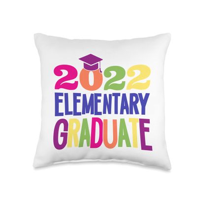 2022 Elementary School Graduate 5th Grade Graduation Throw Pillow