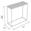 Safdie & Co. - Marble White Console Tables for Entryway, Gold Metal Console Table, Use As Doorway Table, Narrow Bar Table, or Accent Furniture for Decorating Foyer, 31 x 12 x 28 inches view 3