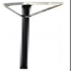29in. Black Enamel Folding Table Leg view 1