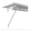 RP-0042-BWT White Rod & Shelf Bracket view 1