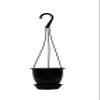 Dogwood Farm Market 4.5inch Mini Black Plastic Hanging Basket by Koba (10) view 1