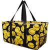 NGIL Extra Large Utility Tote Reusable Grocery Organizing Bag Oversized Collapsible for Storage, Picnic,Car, Beach (Softball-black) view 1