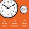MARATHON Large 10 Inch Silent Continuous-Sweep Analog Wall Clock, Black - Large, Easy to Read Numbers view 3