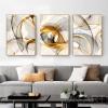 Black Gold Line Abstract Canvas Painting Nordic Minimalist Posters Prints Modern Wall Art Picture Living Room Home Decor 20x35cm(8x14in)x3 Frameless view 1