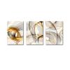 Black Gold Line Abstract Canvas Painting Nordic Minimalist Posters Prints Modern Wall Art Picture Living Room Home Decor 20x35cm(8x14in)x3 Frameless view 2