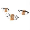 RayLineDo Eyeglass Stand Wooden Spectacle Holder Decorative Smart Display Stand for Home Office Desk Decor view 3