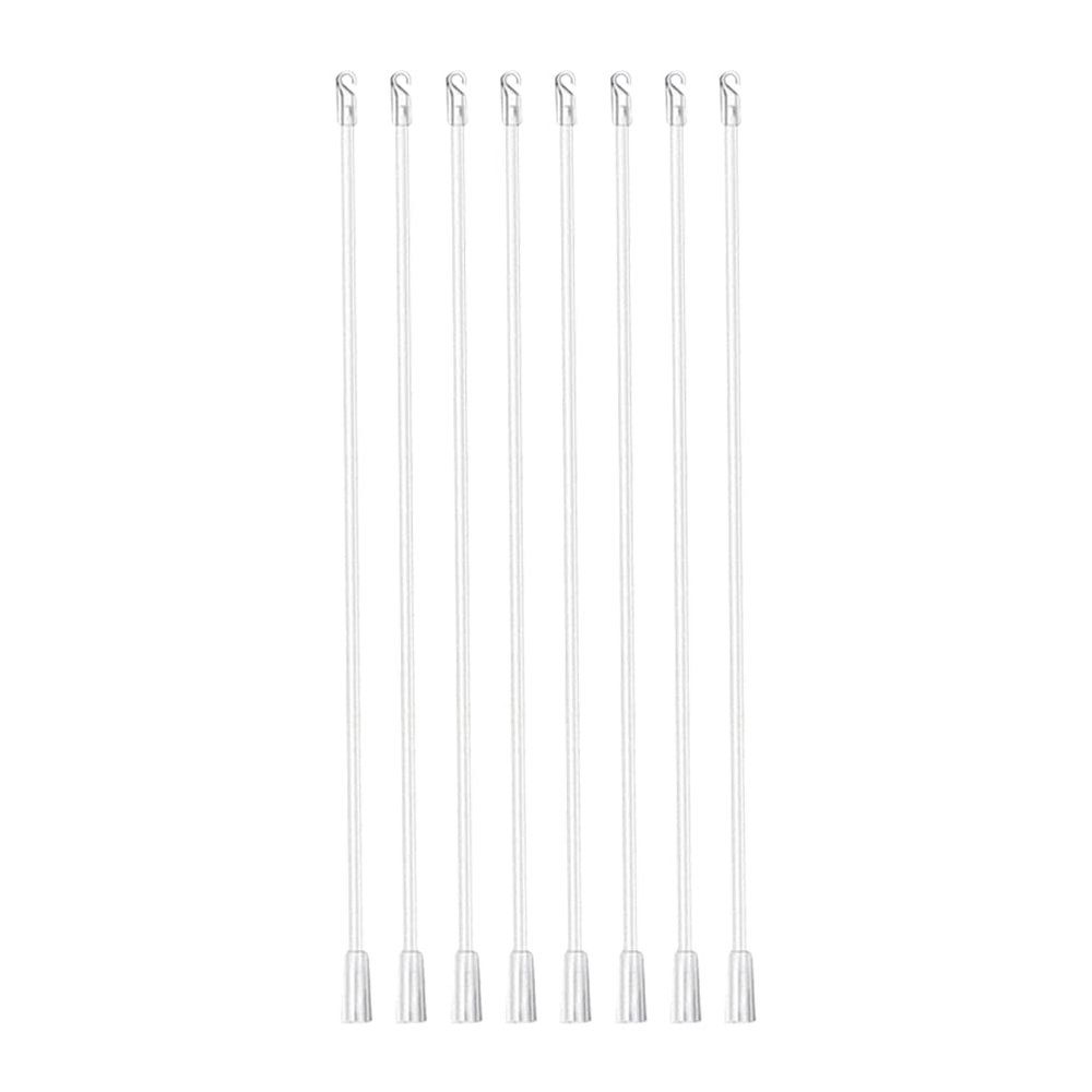 Angoily Blind Wands Replacement Rods with Hook and Grip 17 Inch Vertical Blinds Tilt Rods for Window Curtain Accessories Smooth Plastic Tilt Stick for Home and Office