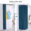 Clothing Store Fitting Room,locker Room, Movable Square Changing Room, DIY Temporary Locker Room With Shading Curtain And Hook Up, Privacy Screen Partition For Office Outdoor Activity And The Mall view 2