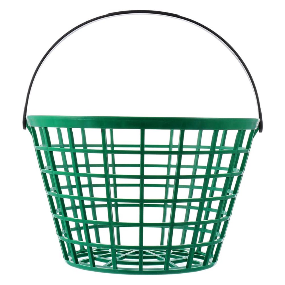 LIOOBO Golf Basket Range Containers Storage Bucket Holder Portable Carrying Bucket Metal Storage Balls Collecting Basket with Handle Plastic