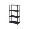 Benjara Bookshelf with Black Metal Frame view 1