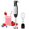 Bonsenkitchen Immersion Handheld Blender with Whisk, 20-Speed & Turbo Mode Hand Blender Stick 500W, 304 Stainless Steel Hand Blender for Soup, Smoothie, Puree, Baby Food view 1