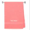 BY LORA Personalized Embroidered Extra Large Terry Cotton Bath Bath Sheet Towel  Custom Monogram Bathroom Bath Sheet Towels, Ideal for Housewarming, Wedding & Spa Gifts - Coral view 1