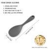Dioycli 2 Pcs Rice Spoon Paddle Non-Stick Serving Spoon for Cookers, Grey view 2