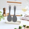 Dioycli 2 Pcs Rice Spoon Paddle Non-Stick Serving Spoon for Cookers, Grey view 3