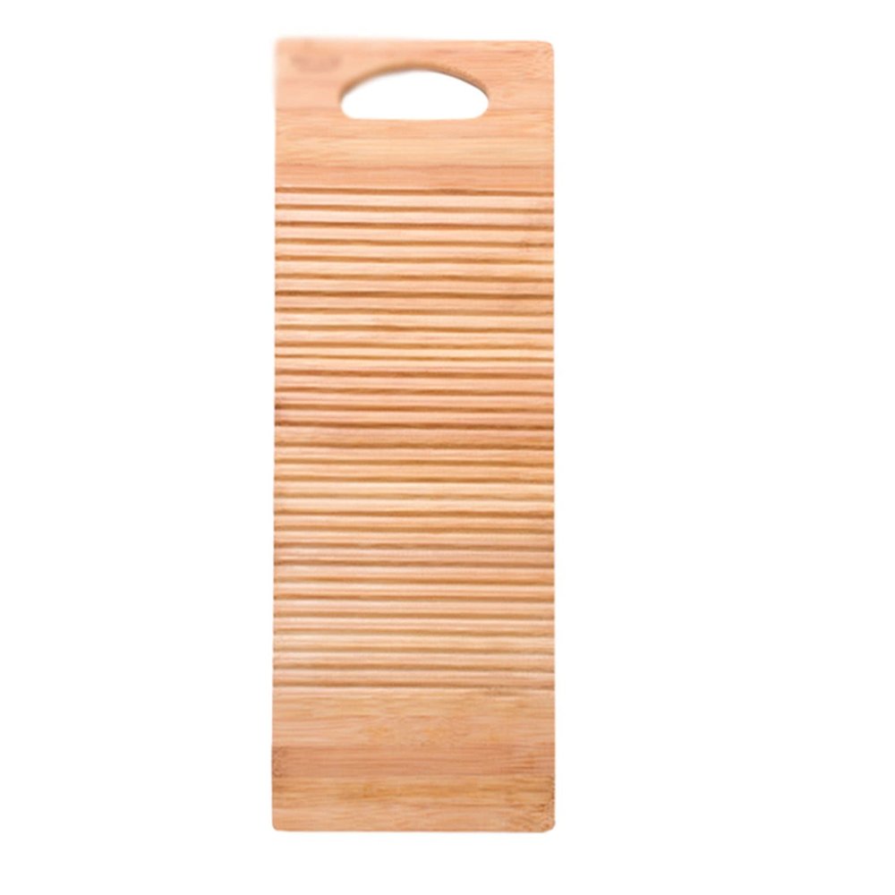 DCFV Bamboo Washboard, Practical Clothes Bamboo Washboard Anti-Slip Laundry Cleaning Board Manual Clothes Washing Tool for Home School (Size : 60 * 20 * 1.8cm)