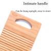 DCFV Bamboo Washboard, Practical Clothes Bamboo Washboard Anti-Slip Laundry Cleaning Board Manual Clothes Washing Tool for Home School (Size : 60 * 20 * 1.8cm) view 3