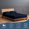 1000 Thread Count 100% Egyptain Cotton Full XL, Navy Blue [4 PC] Sheets Set, Long-Staple Egypt Cotton Bedsheet, Breathable, Soft & Silky Sateen Weave, Fits Upto 28" EXTRA Deep Pockets Mattress view 2