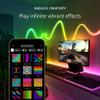 Twinkly Flex 10ft, LED Tube Multicolor, RGB LED Strip Flexible, Compatible with Alexa and Google Home, Gaming Lights, 16 M+ Colors, USB C Power, App Mapping, White Wire view 4