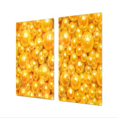 UNIQUE Tempered GLASS Kitchen Board Glass Cooktop cover SINGLE: 80 x 52 cm; DOUBLE: 40 x 52 cm; DD39 Colourful Variety Series