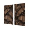 BIG KITCHEN BOARD & Induction Cooktop Cover  Glass Pastry Board  SINGLE: 80 x 52 cm (31,5 x 20,47); DOUBLE: 40 x 52 cm (15,75 x 20,47); DD41 Tropical Leaves Series view 1