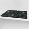BIG KITCHEN BOARD & Induction Cooktop Cover  Glass Pastry Board  SINGLE: 80 x 52 cm (31,5 x 20,47); DOUBLE: 40 x 52 cm (15,75 x 20,47); DD41 Tropical Leaves Series view 2