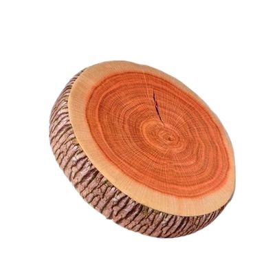 XIZHI 14.5" Round Woods Stump Shaped Chair Seat Cushion Stump Plush Pillow